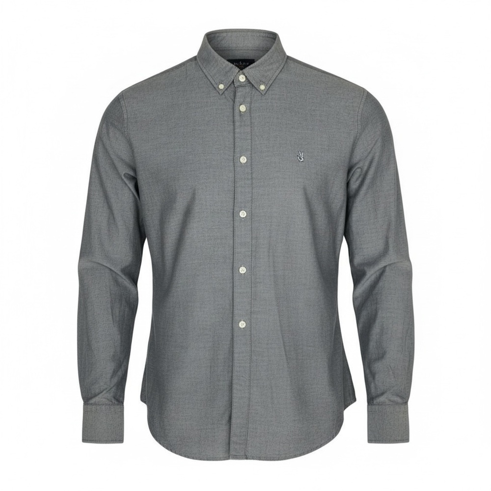 👔 John Varvatos USA Gray Button-Down Shirt | Men’s Medium